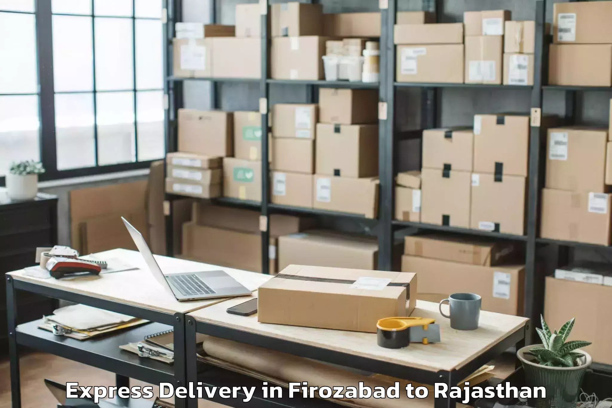 Leading Firozabad to Iiit Kota Express Delivery Provider